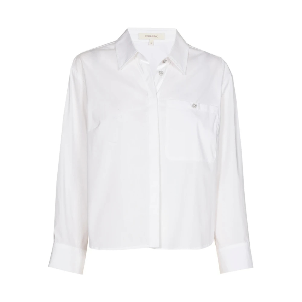 Marie Méro Witte Blouse met Boxy Fit White Dames