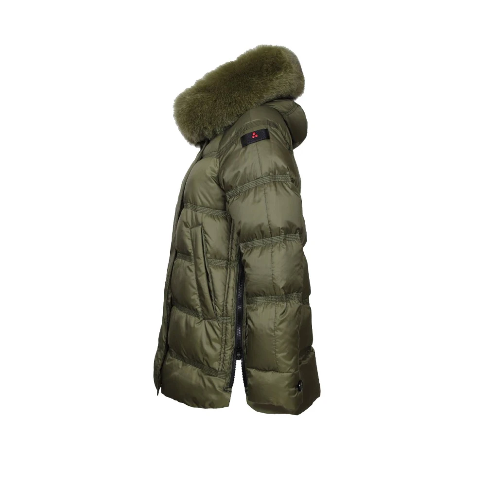 Peuterey Gewatteerde Polyester Parka Jas Green Dames