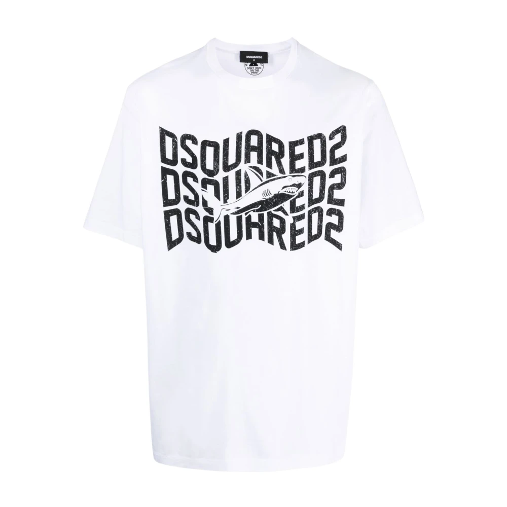 Dsquared2 Stijlvolle Heren T-Shirt Upgrade voor Elke Gelegenheid White Heren