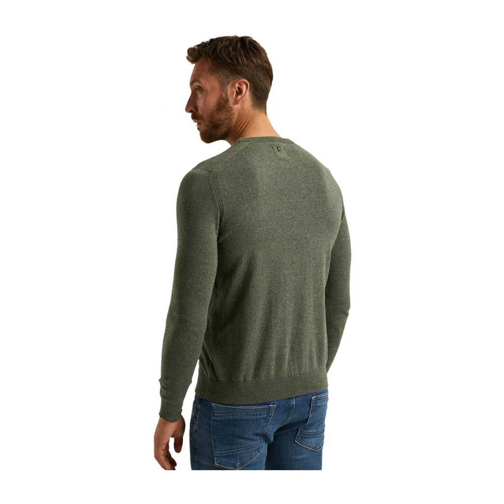 PME Legend Katoen R-neck Pullover Green Heren