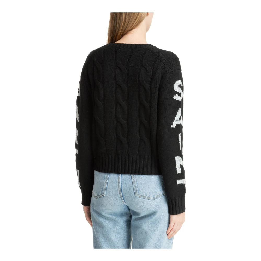 MC2 Saint Barth Effen Logo Trui Black Dames