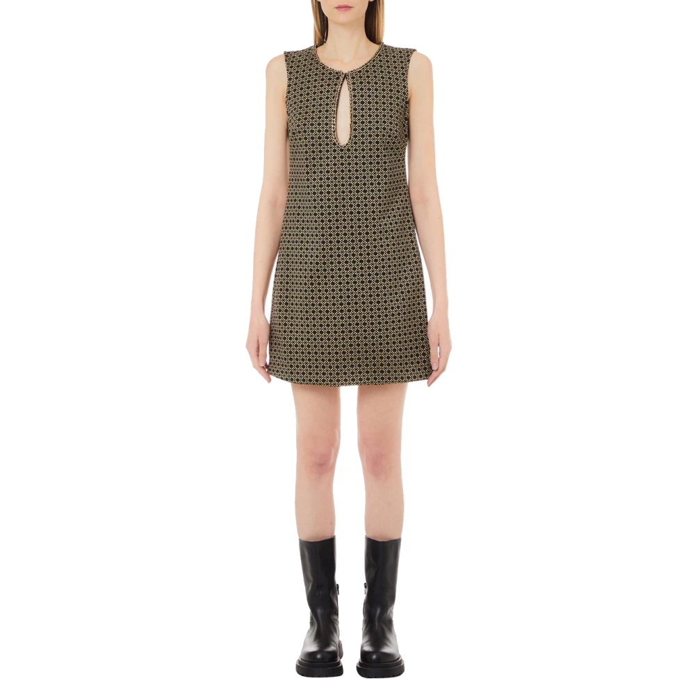 Liu Jo Beige Milano Mini Jurk Multicolor Dames
