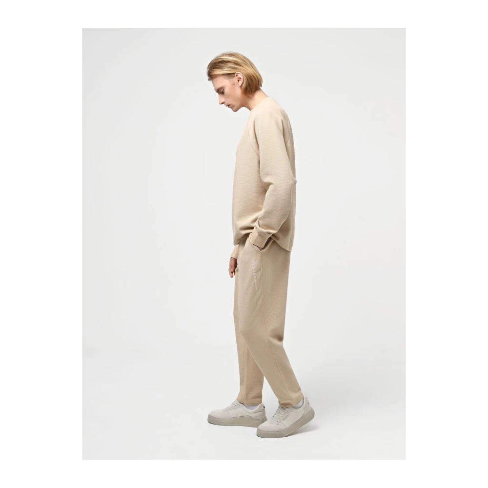 Armani Exchange Stretch Cotton Joggers Les Beiges Beige Heren