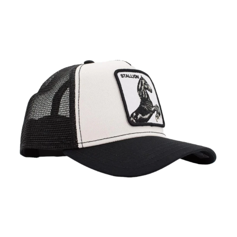 Goorin Bros Stalion Paardenprint Katoenen Pet Black Heren