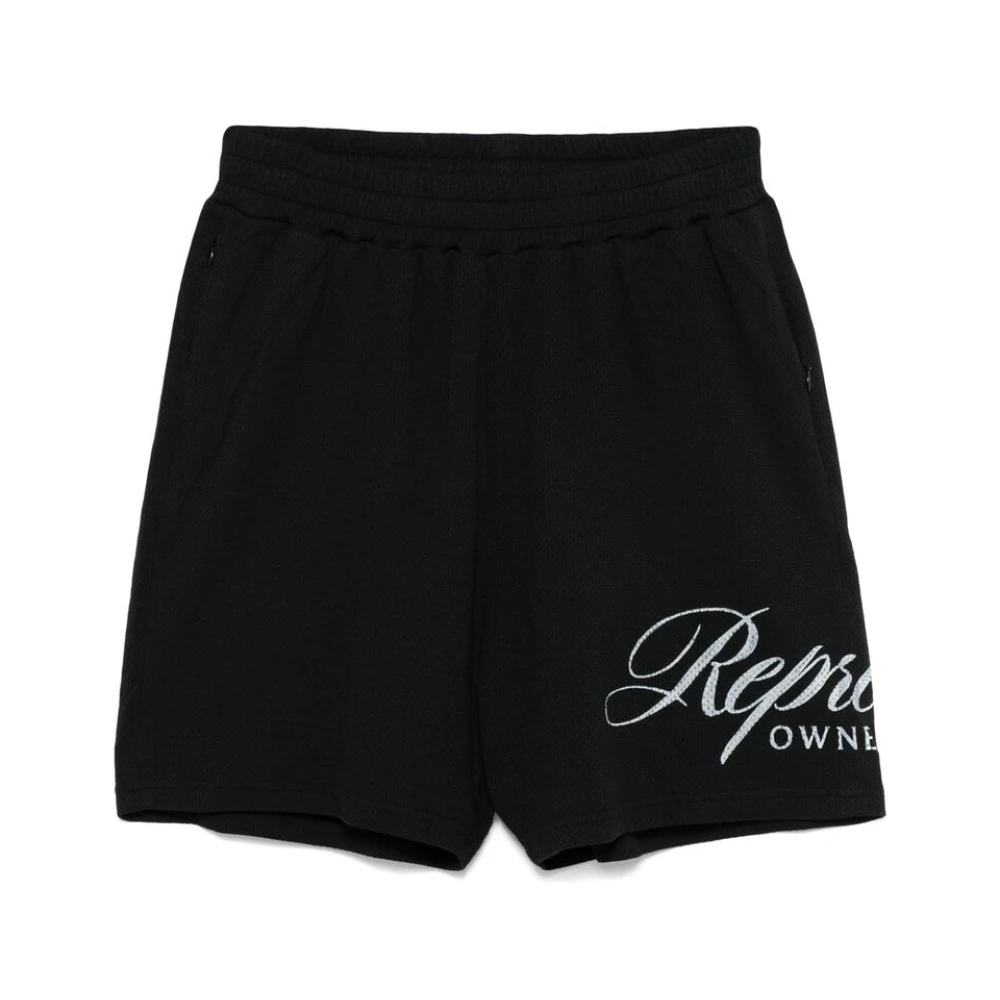 Represent Mesh Design Elastische Shorts Black Heren