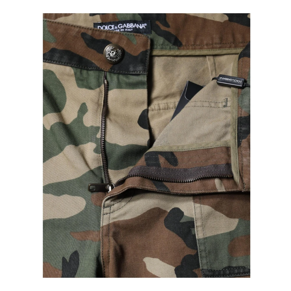 Dolce & Gabbana Multicolor Cargo Broek met Logodetails Multicolor Dames