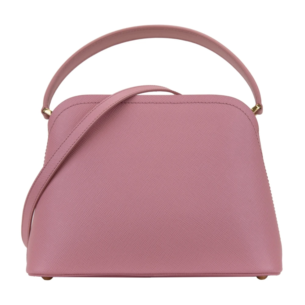 Prada Stijlvolle leren schoudertas voor dames Pink Dames