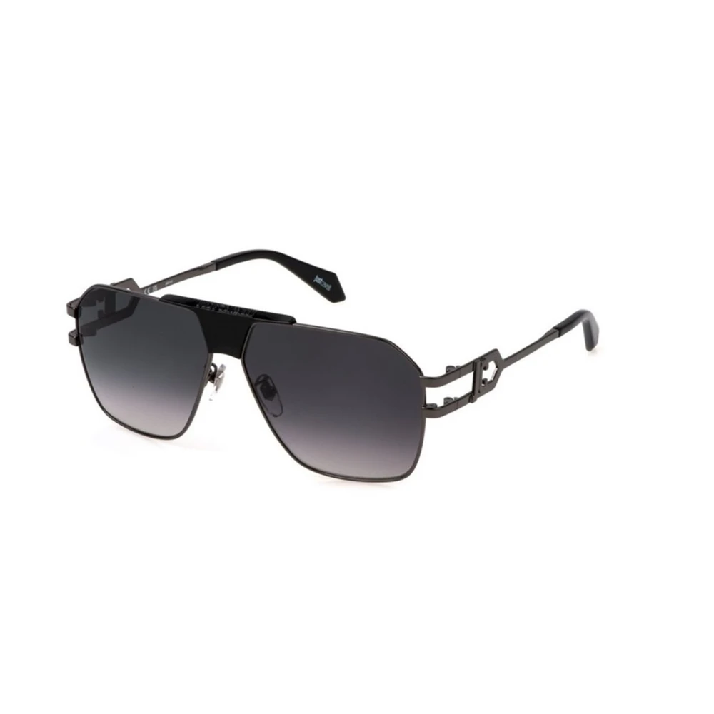 Just Cavalli Men's Gray Shiny Gun Smoke Gradient Sunglasses