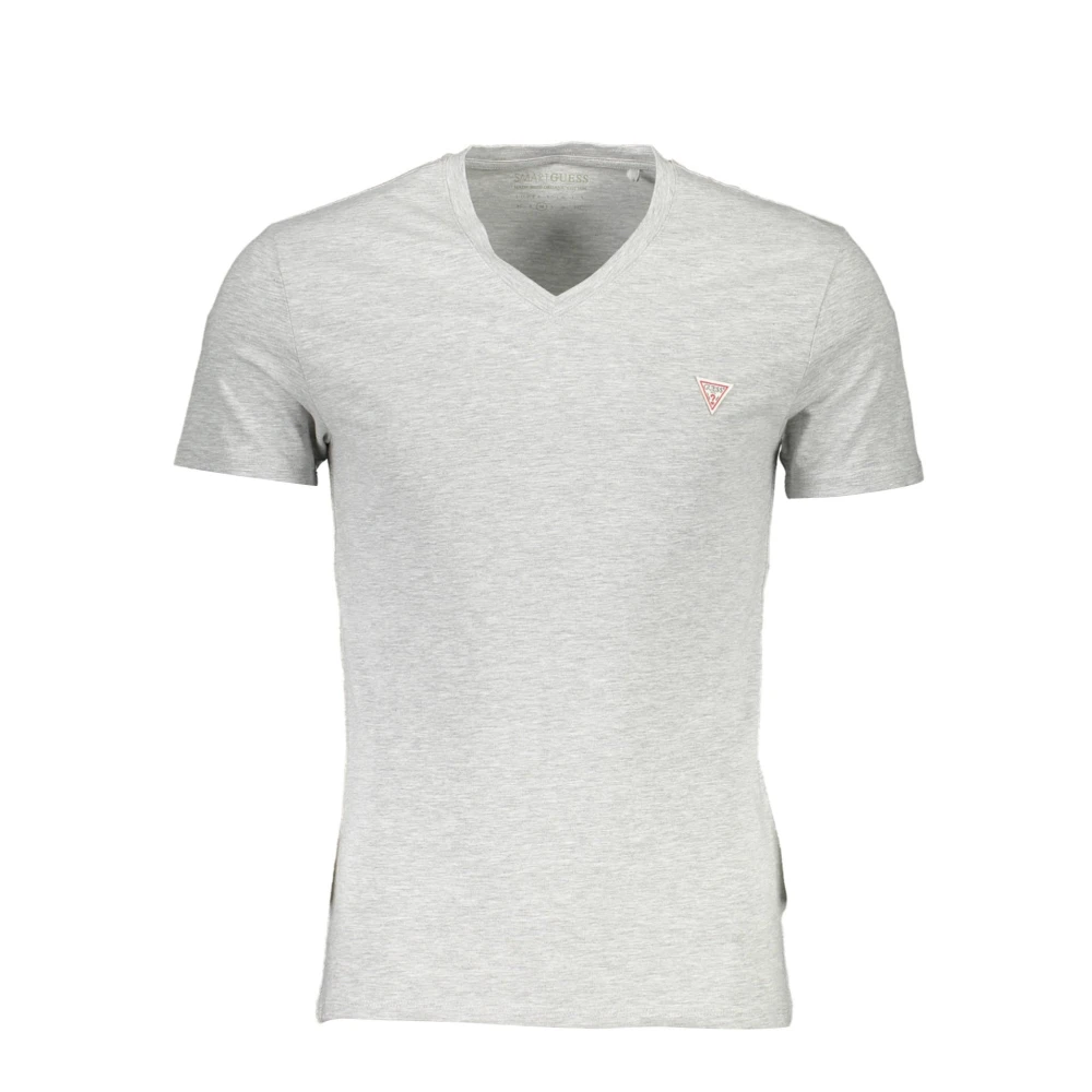 Guess Men's Grey Slim Fit Short Sleeve T-Shirt