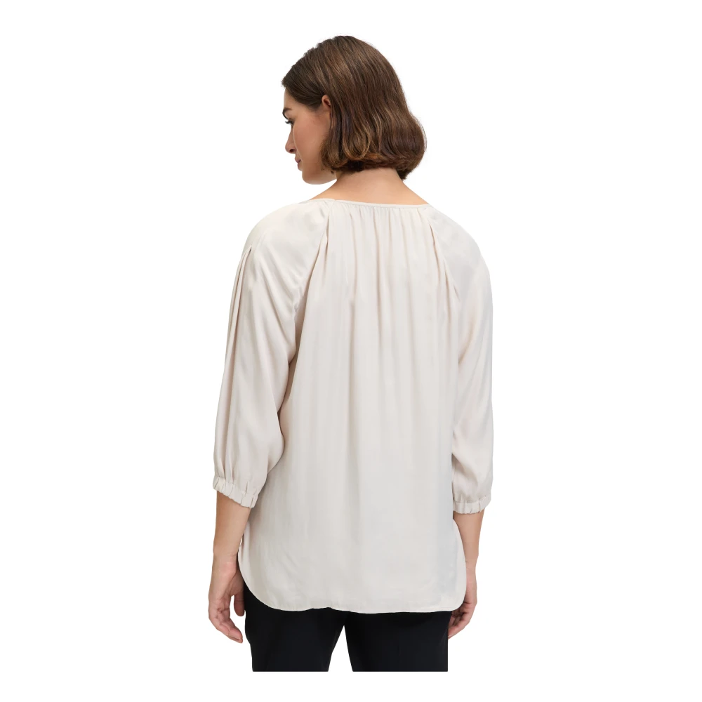 Betty Barclay Elegante Blouse met Ronde Halslijn Beige Dames