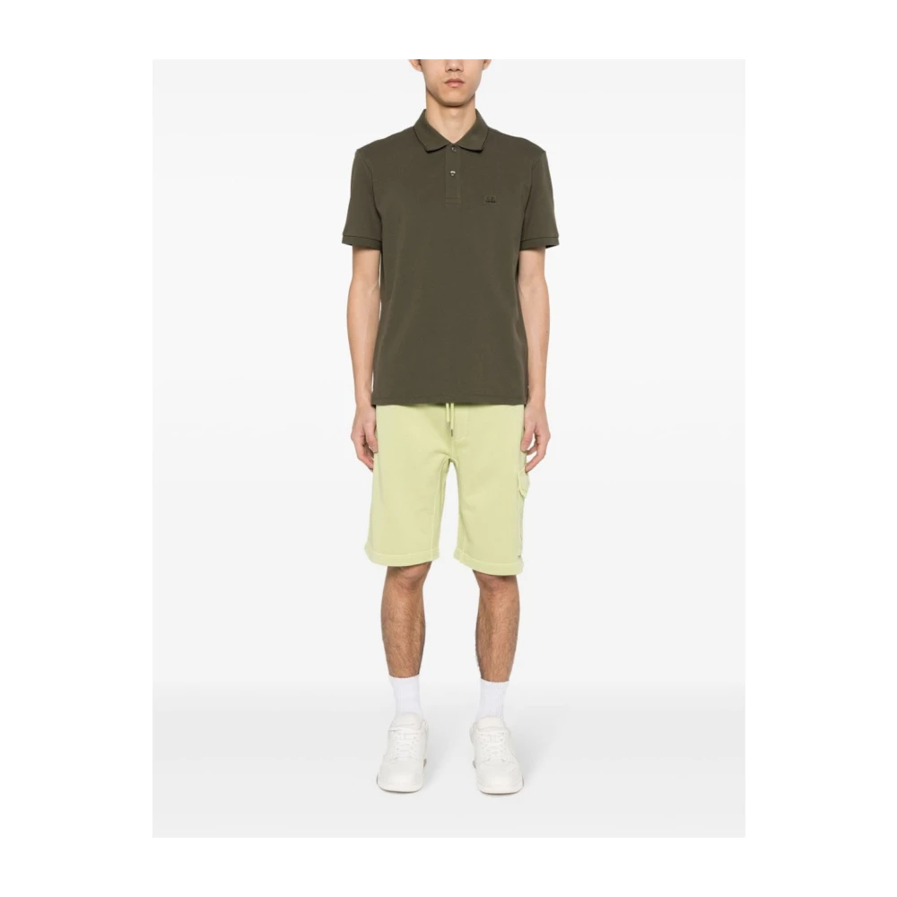C.P. Company Iconische Lensdetail Cargo Shorts Green Heren