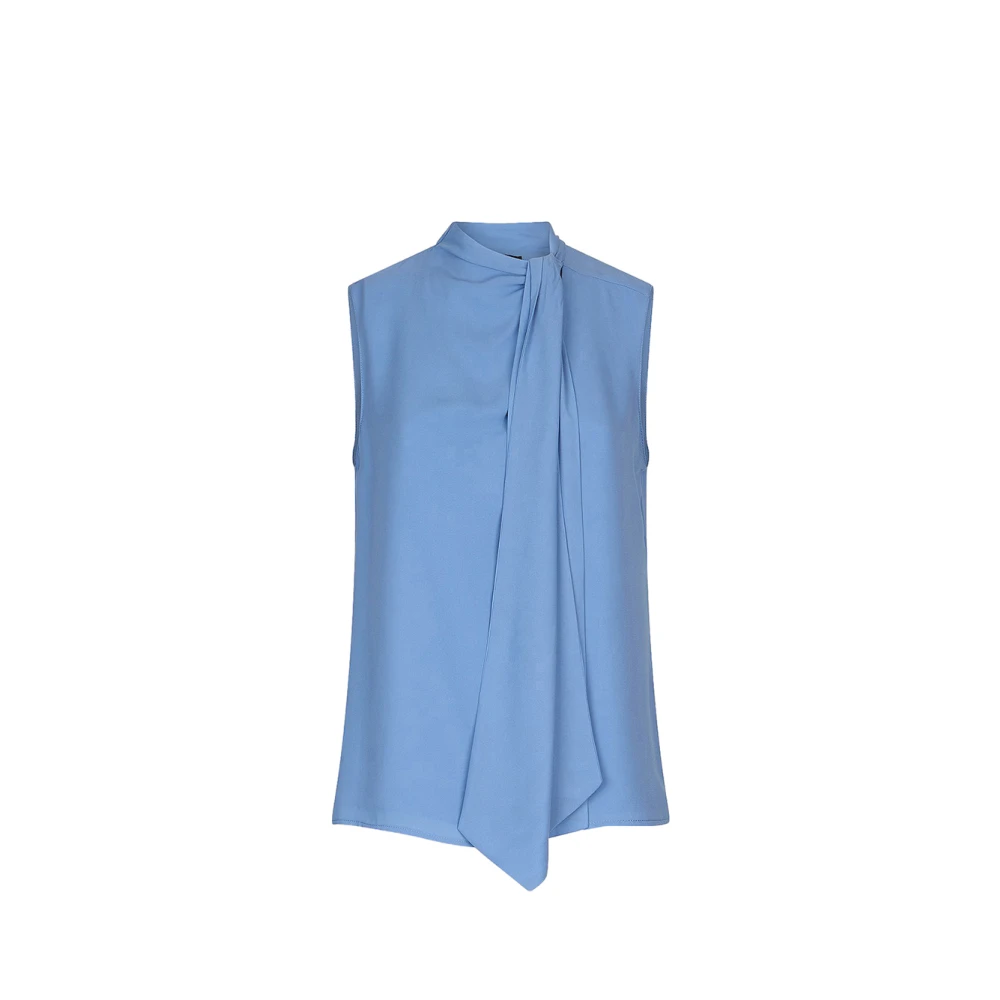 Liu Jo Blauwe V-Hals Top Elegant Veelzijdig Blue Dames