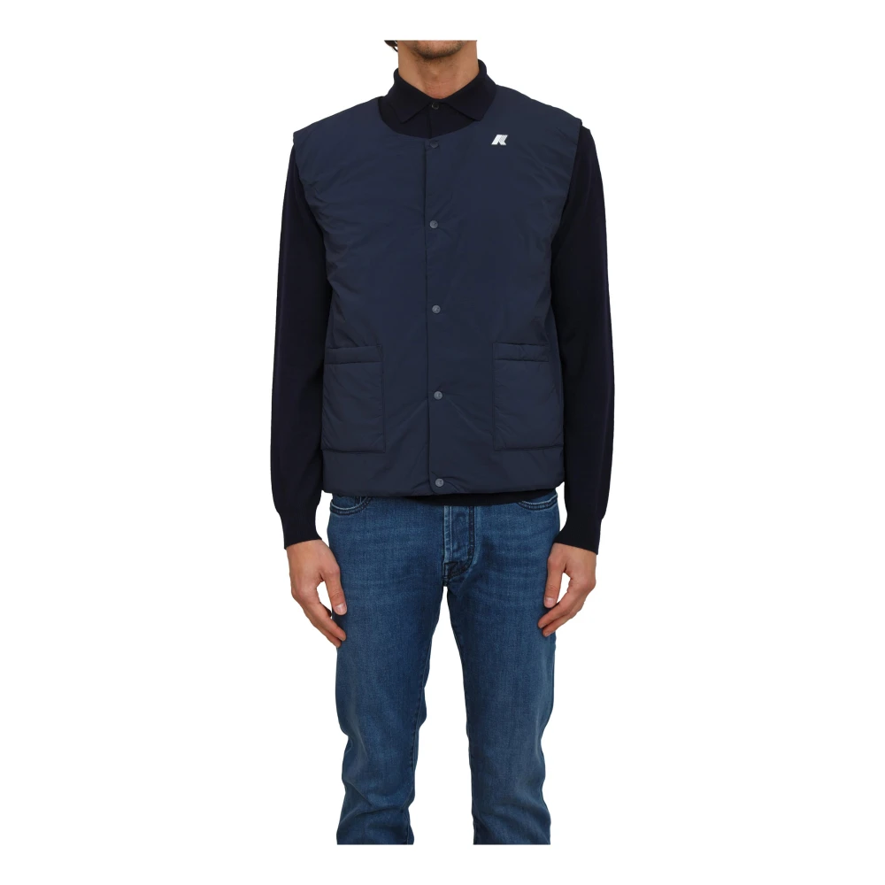 K-Way Uomo Blu Giacche, Xl, New,