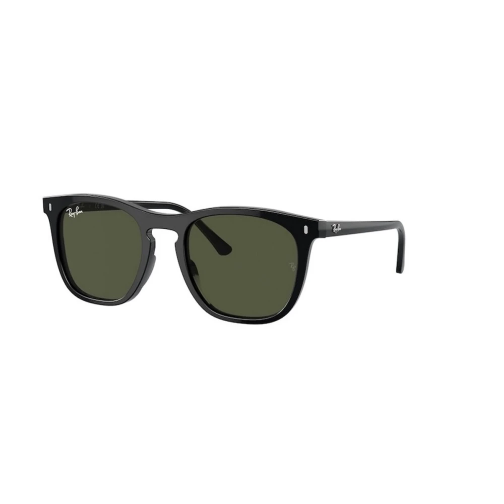 Ray-Ban Unisex Sunglass RB2210 - Frame color: Black, Lens color: Green - Image 4