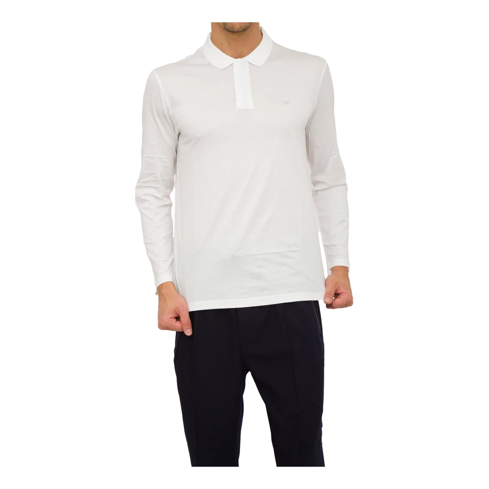 Emporio Armani Mannelijk Wit Tops Heren, Xl, Katoen, Te Jerseywear Top
