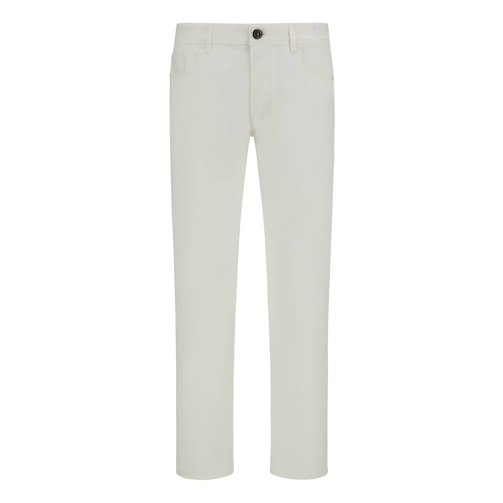 Boggi Milano Stretch katoen TENCEL? jeans White Heren