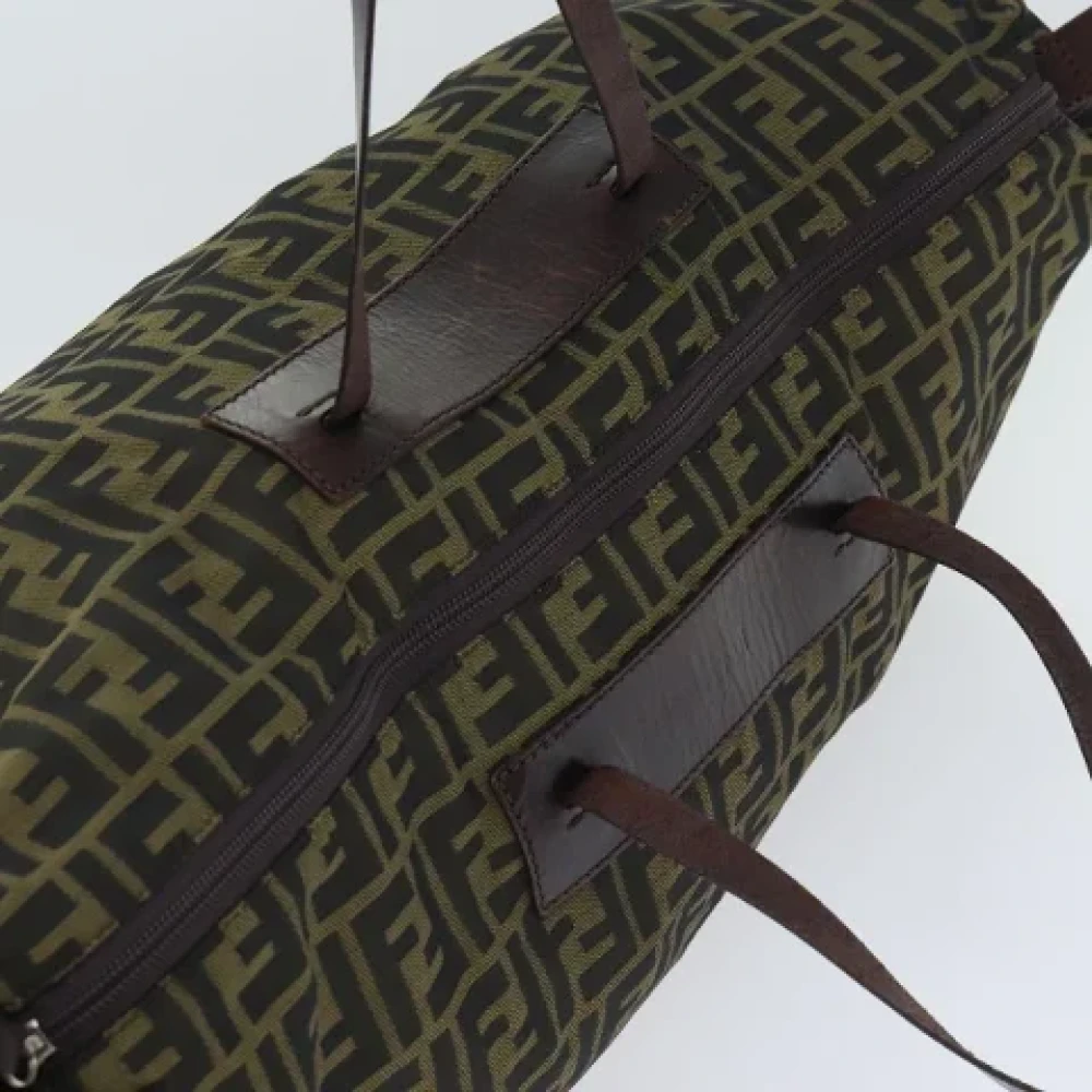 Fendi Vintage Pre-owned Canvas handbags Brown Dames