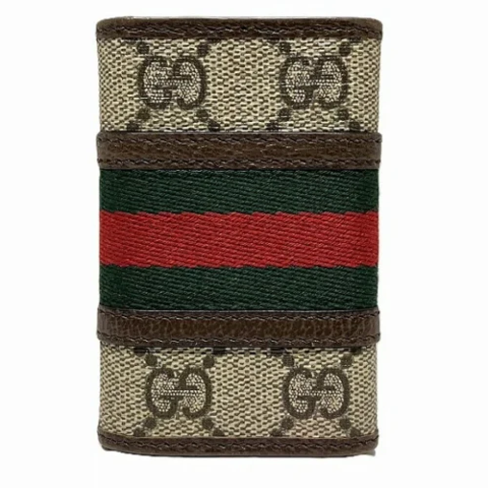Gucci Vintage Pre-owned Plastic key-holders Brown Unisex