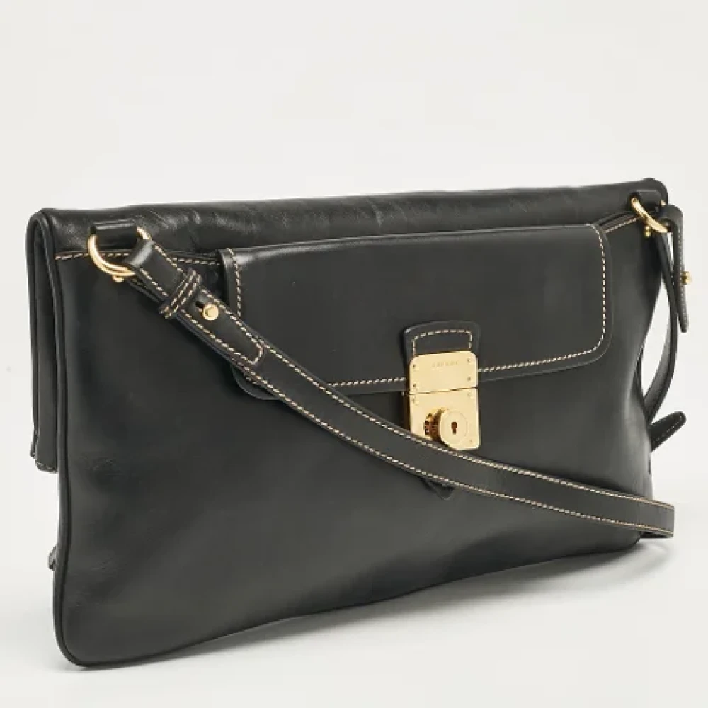 Miu Pre-owned Leather shoulder-bags Black Dames