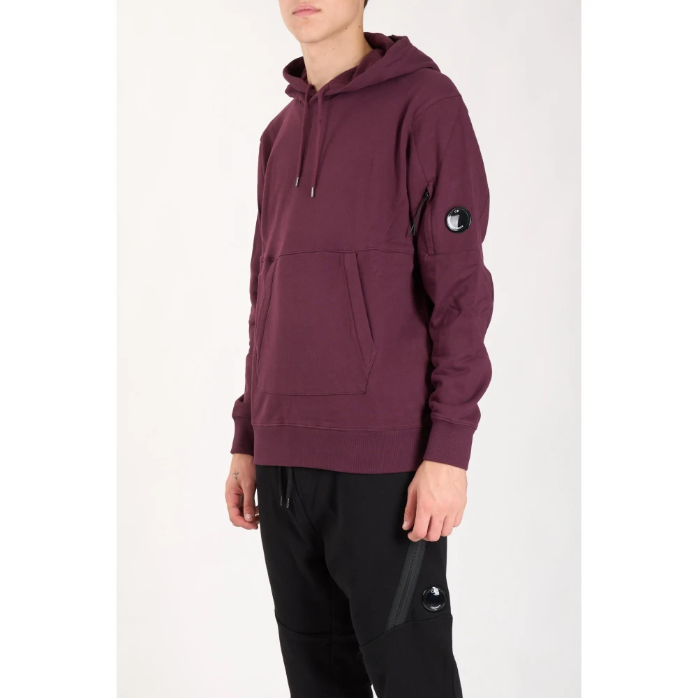 C.P. Company Katoenen hoodie met kangoeroezak Purple Heren