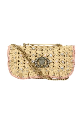 Vävd Crossbody-väska i Raffia