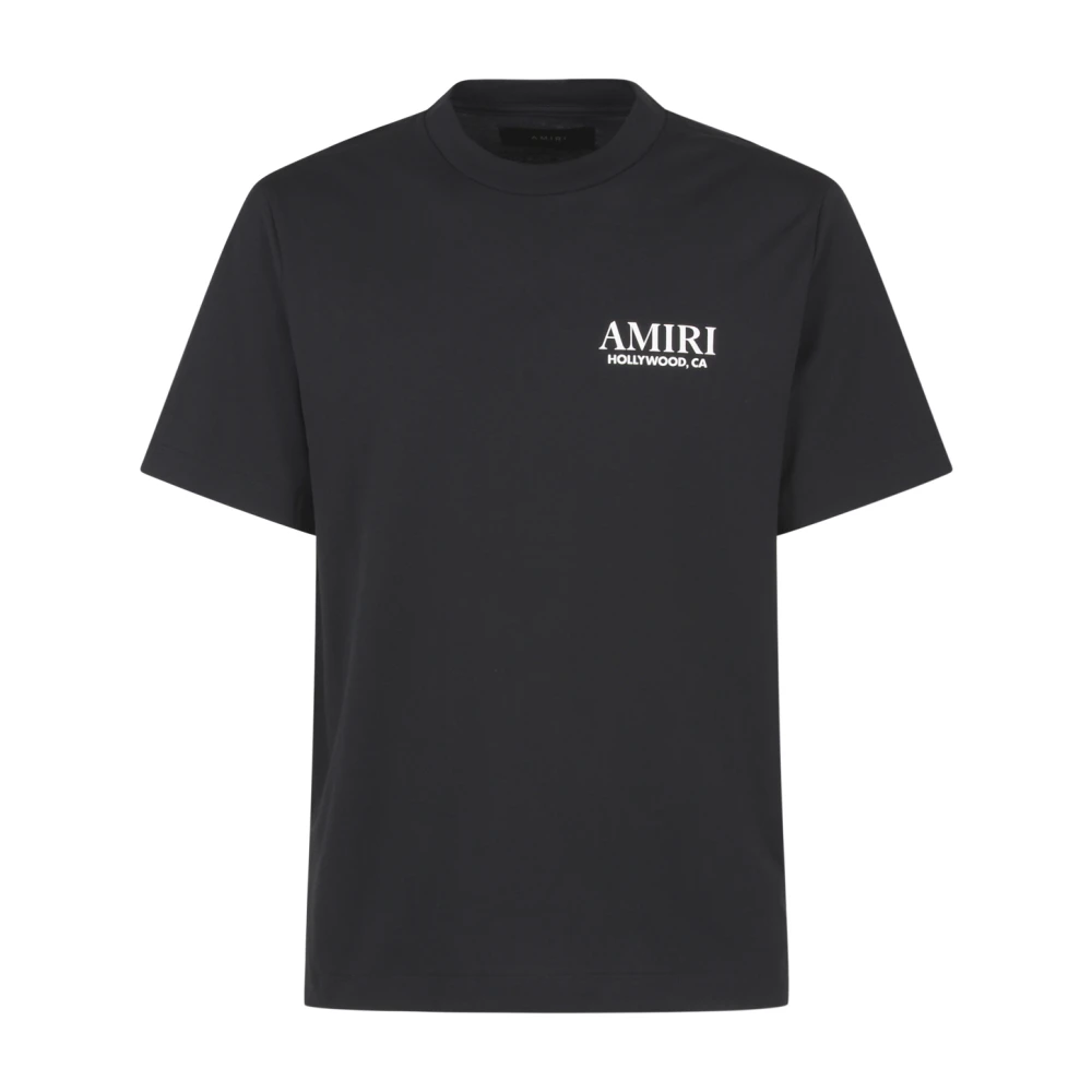 Amiri Gestapelde Botten Tee Zwart Black Heren