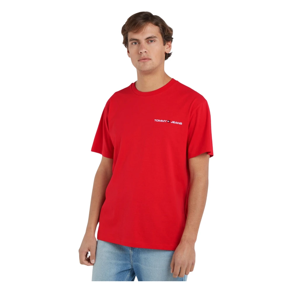 Tommy Jeans Diep Crimson T-shirt Red Heren