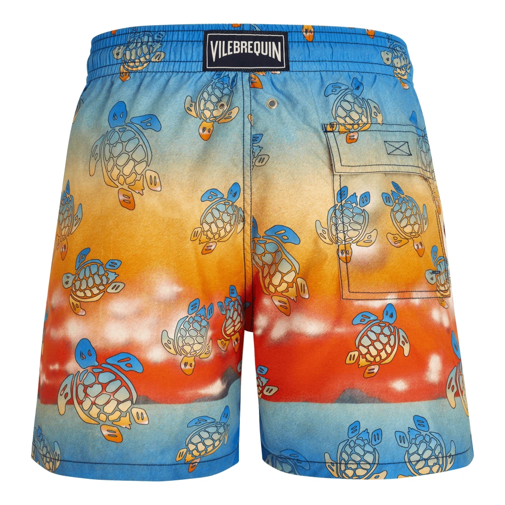 Vilebrequin Zwemkleding met zonsondergang schildpad print Multicolor Heren