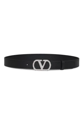 VLogo Swarovski-Embellished Läderbä