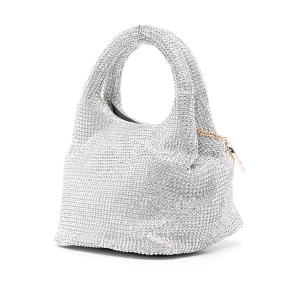 Twinset Grijze Handtas met Kristalversiering Gray Dames