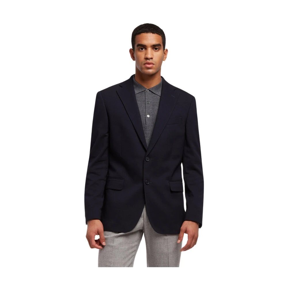 Brooks Brothers Sportjas van katoen en maagdelijke wol Blue Heren