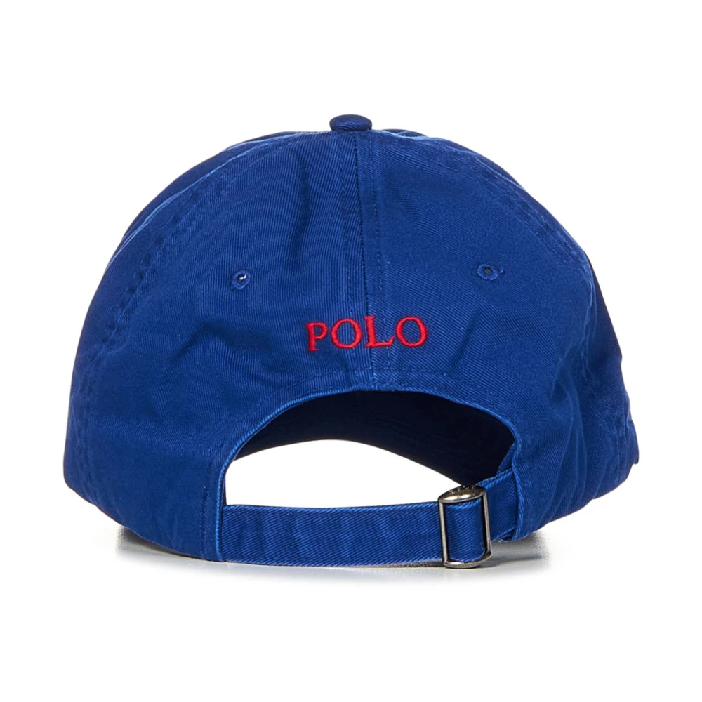 Polo Ralph Lauren Blauwe Polo Hoed met Verstelbare Band Blue Dames