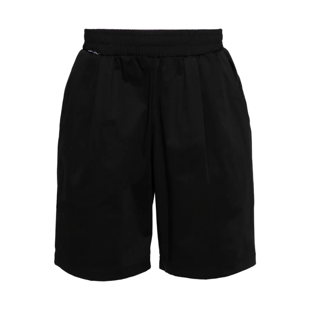 Family First Zwarte Katoenmix Poplin Mini Shorts Black Heren