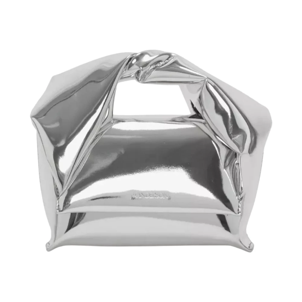 JW Anderson Metallic Kleine Twister Handtas Gray Dames