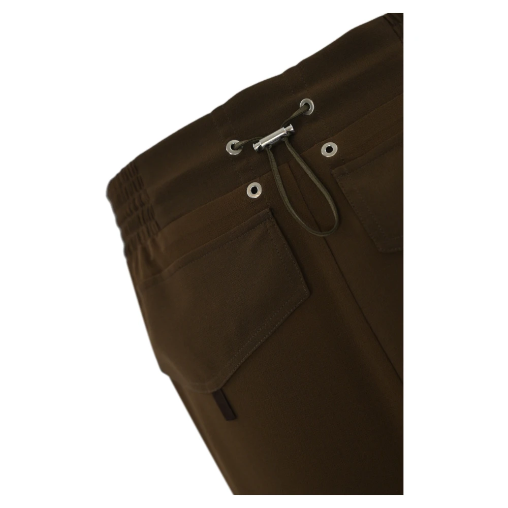 pinko Georgette Cargo Rok Green Dames