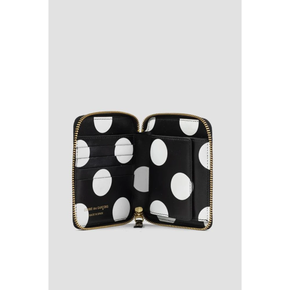 Comme des Garçons Zwart lakleren portemonnee met polkadots Black Dames
