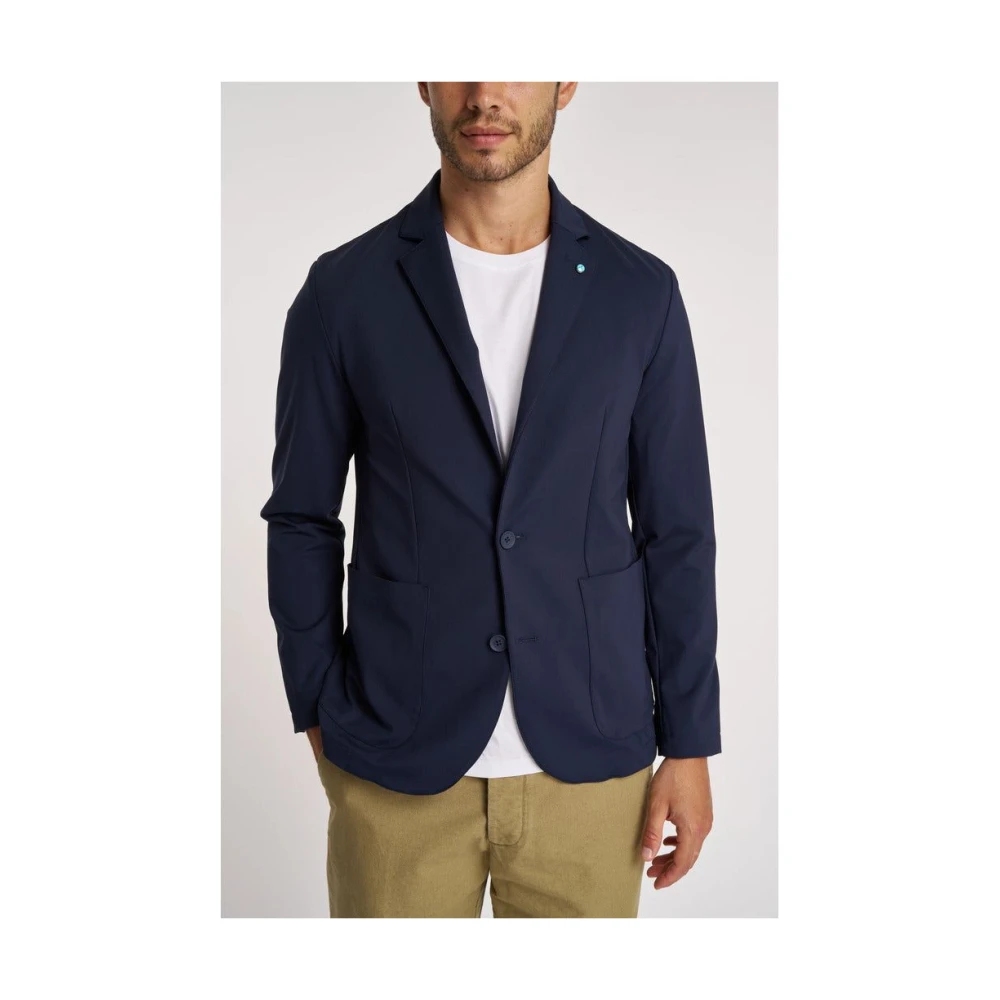 People of Shibuya Ultra-Light Two-Button Jacket Blue Heren