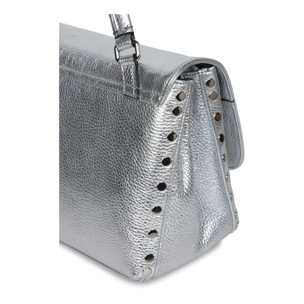 Zanellato Elegante tas met metalen afwerking en veilige sluiting Gray Dames