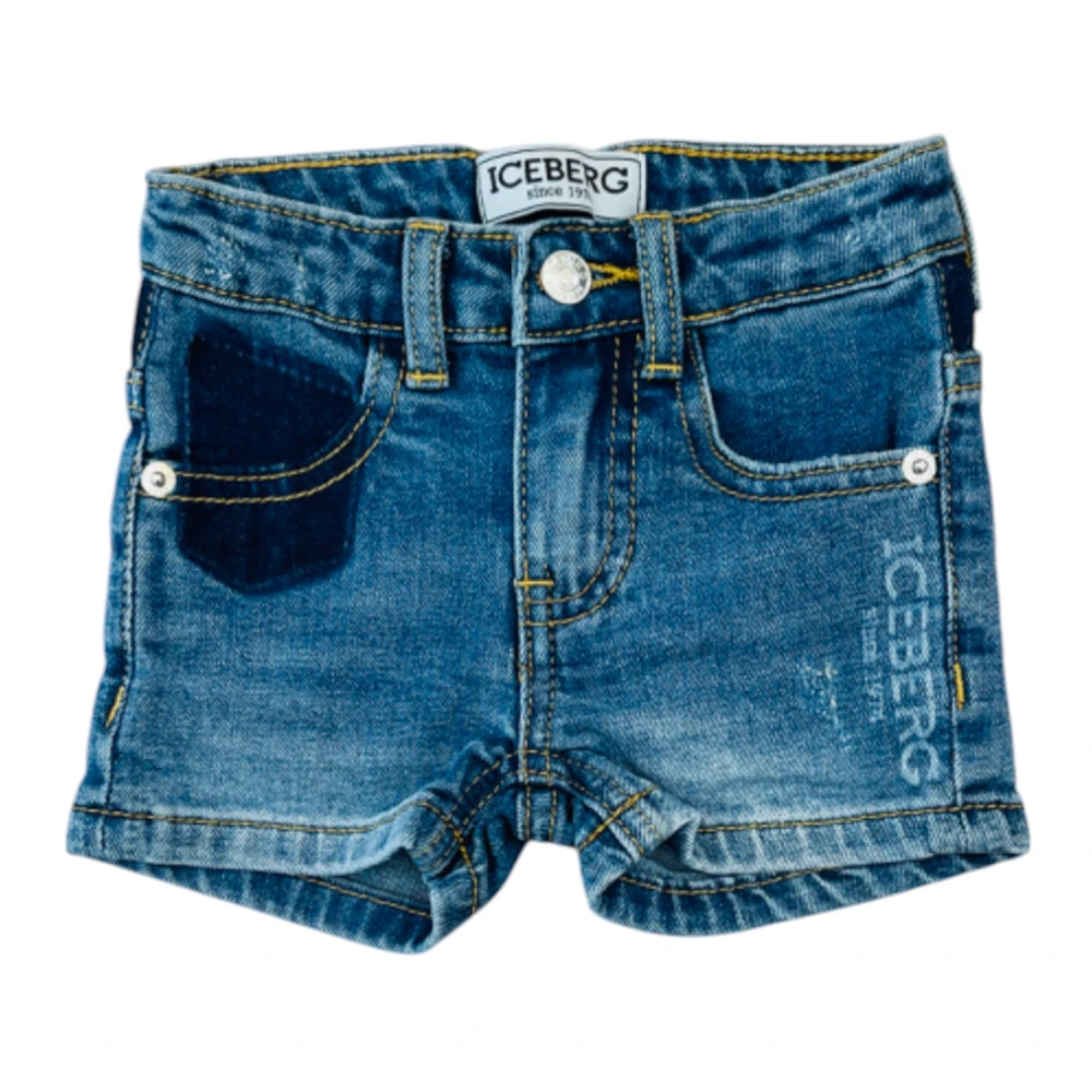 Iceberg Boys Blue Shorts, 18 M, Denim Shorts