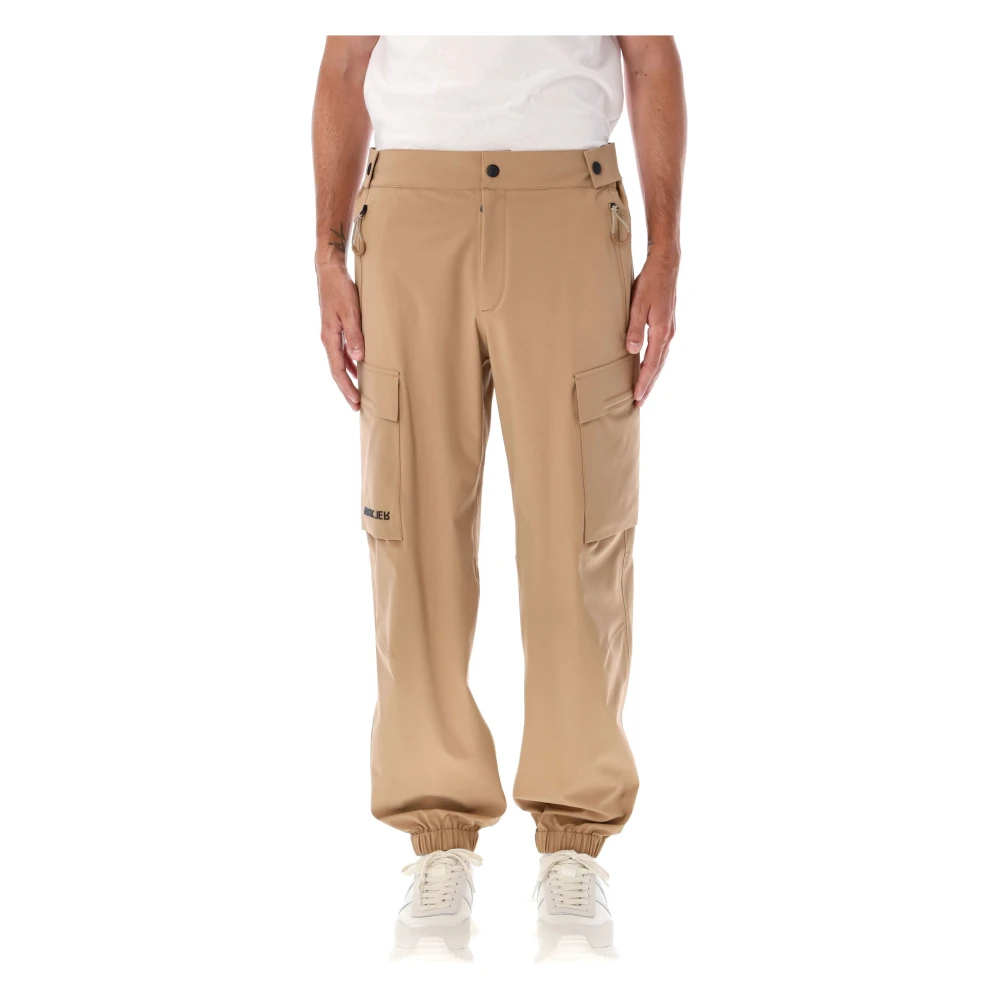 Moncler Beige Cargo Jogger Broek Aw24 Beige Heren