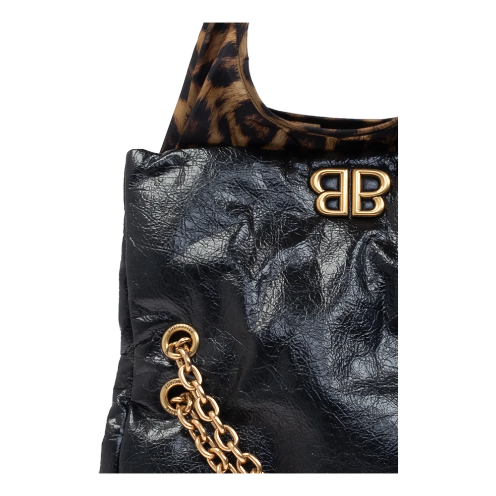 Balenciaga Monaco Small Chain Schoudertas Black Dames