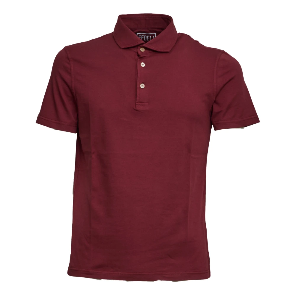 Fedeli Red Polo Shirts, Male, 3XL, Polo Jersey Flex