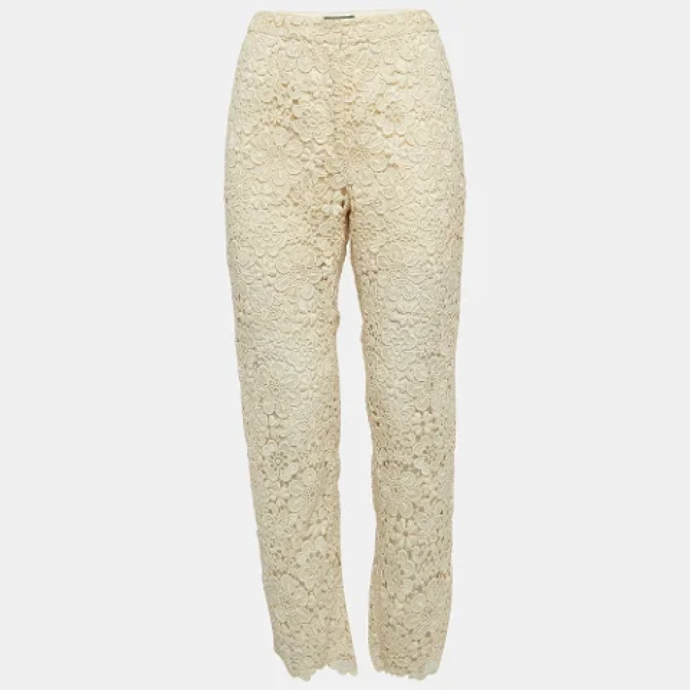 Dolce & Gabbana Pre-owned Lace bottoms Beige Dames