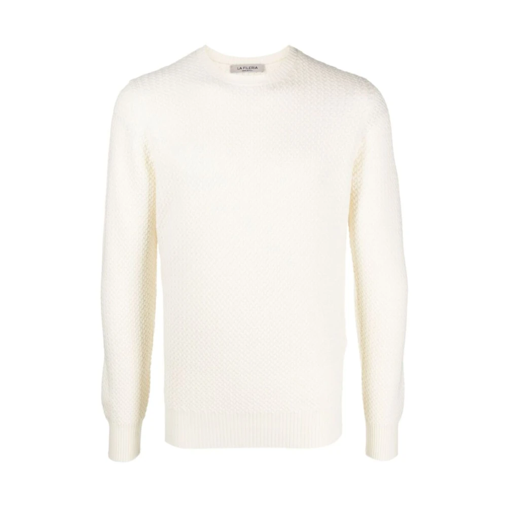 La Fileria Round-neck Knitwear White Heren