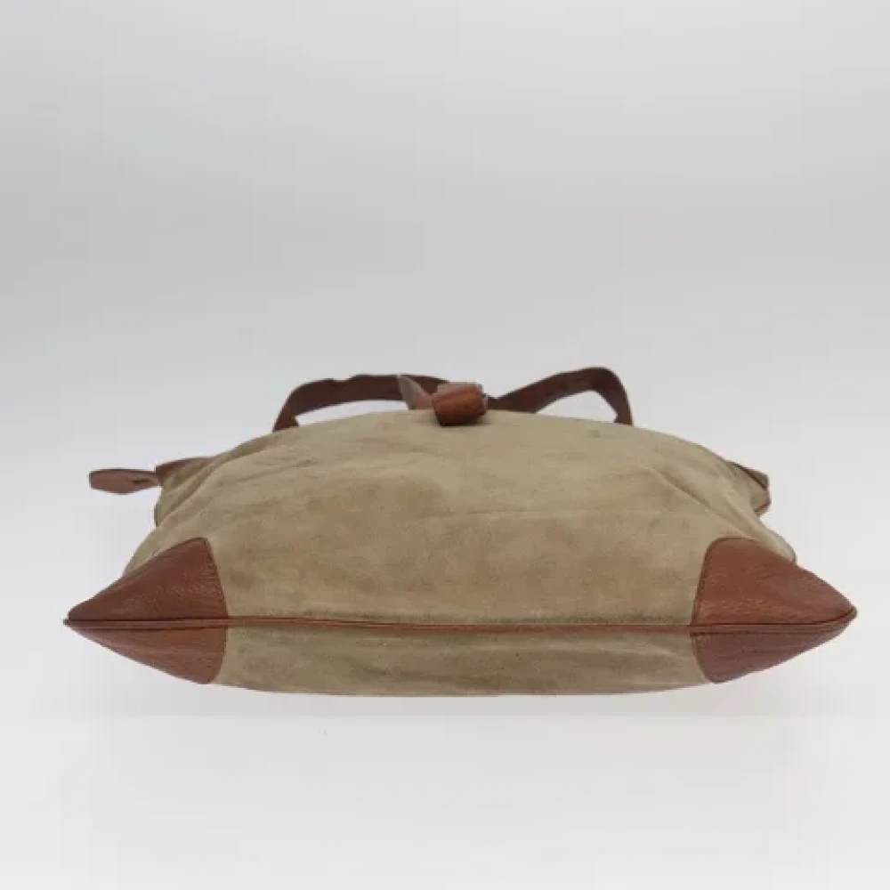 Burberry Vintage Pre-owned Leather handbags Brown Dames