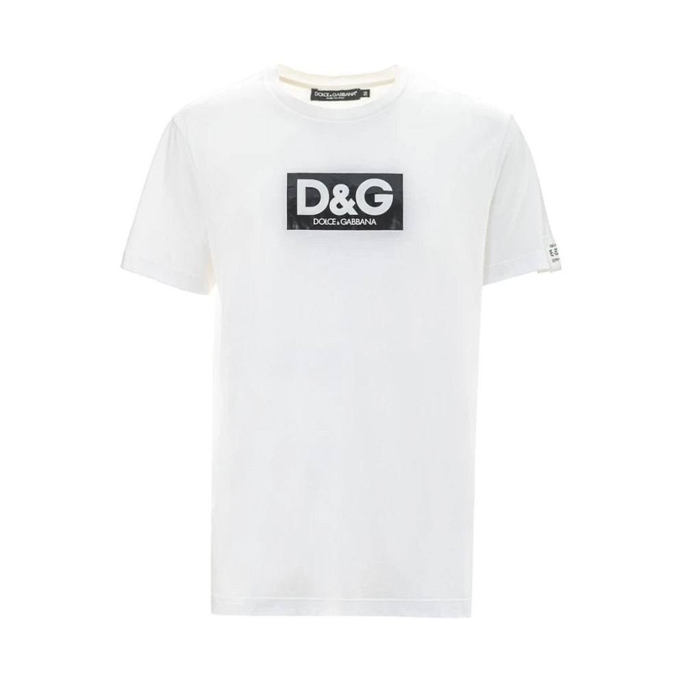 Dolce & Gabbana Vintage Re-Edition T-shirt in wit katoen White Heren