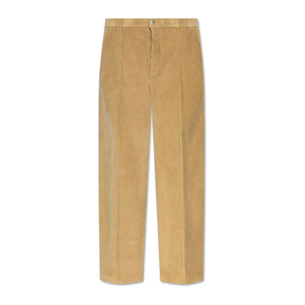 Bottega Veneta Ribfluwelen broek Beige Heren
