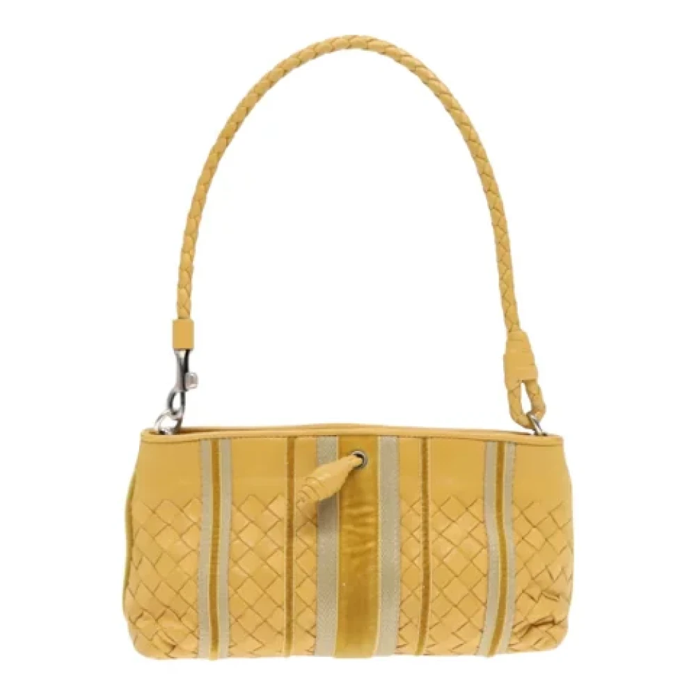 Bottega Veneta Vintage Pre-owned Leather shoulder-bags Yellow Dames