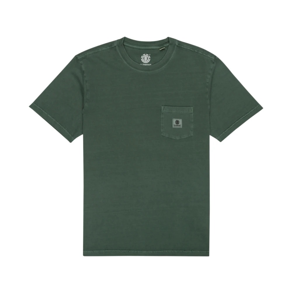 Element Korte Mouw Basic Zak T-shirt Green Heren