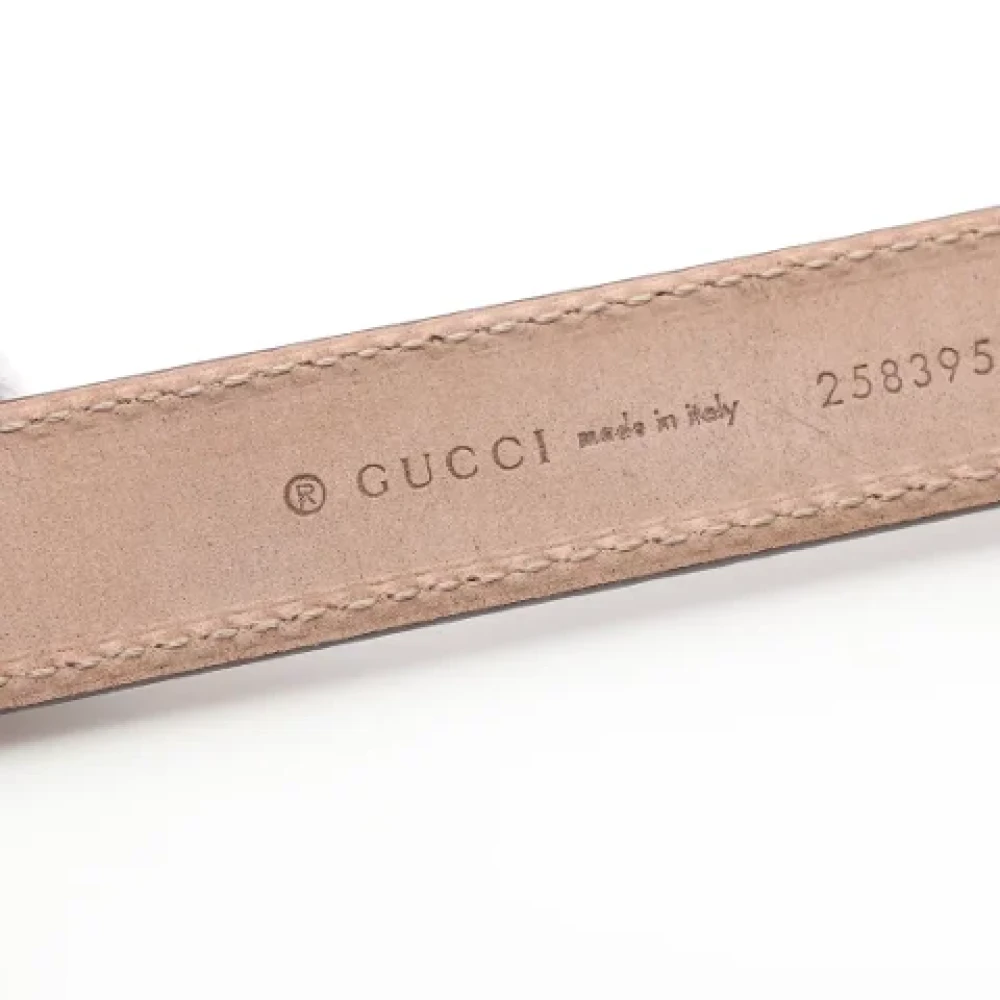 Gucci Vintage Pre-owned Leather belts Beige Dames
